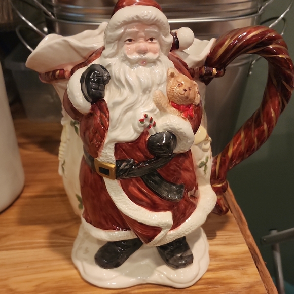 Fitz And Floyd Santa Pitcher